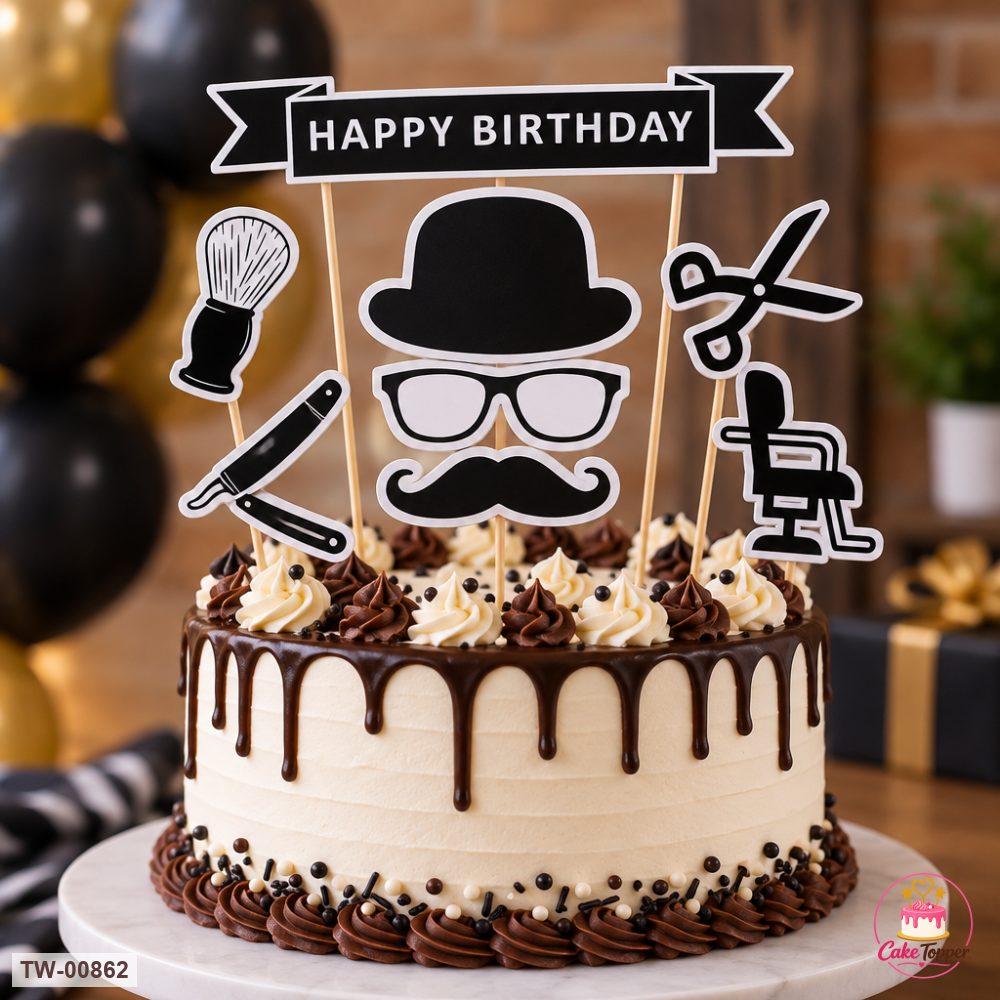 For Him Topper Sheet 26 on a cake