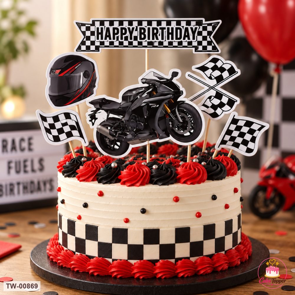Vehicle Topper Sheet 26 on a cake