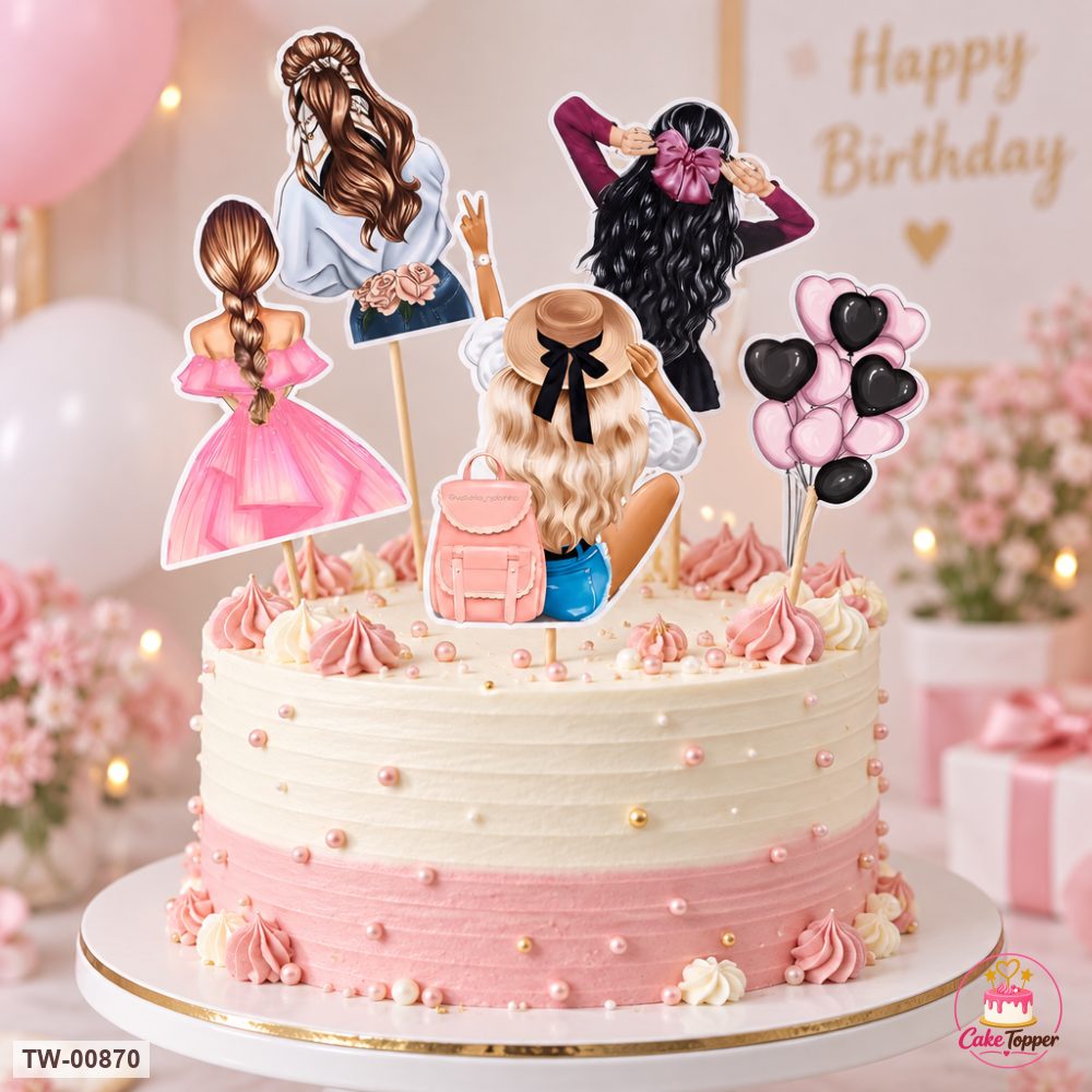 For Her Topper Sheet 26 on a cake