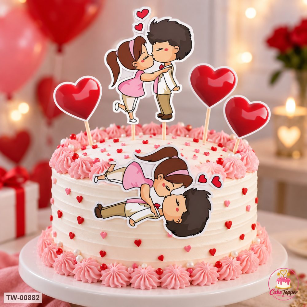 Love Topper Sheet 27 on a cake