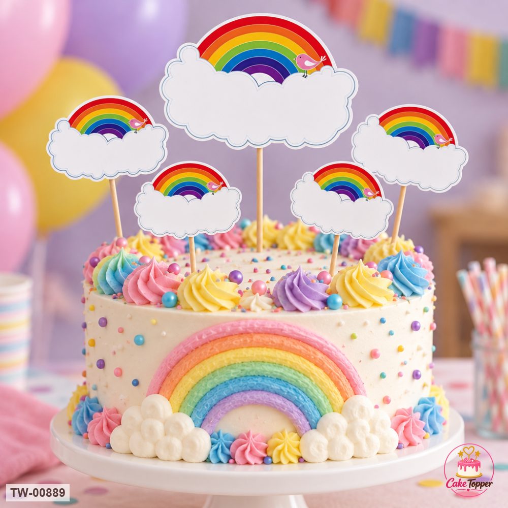 Unicorn Topper Sheet 27 on a cake