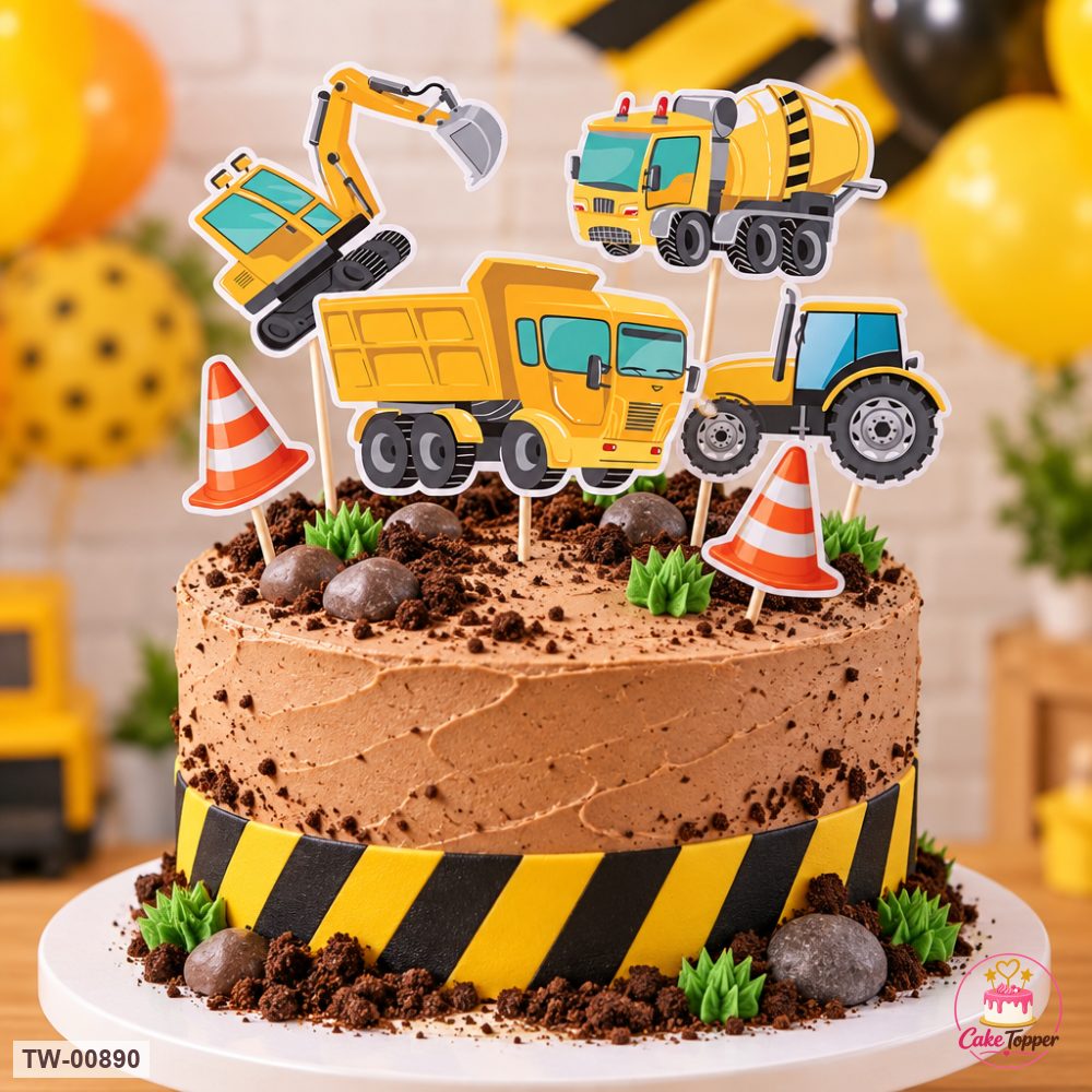 Vehicle Topper Sheet 27 on a cake