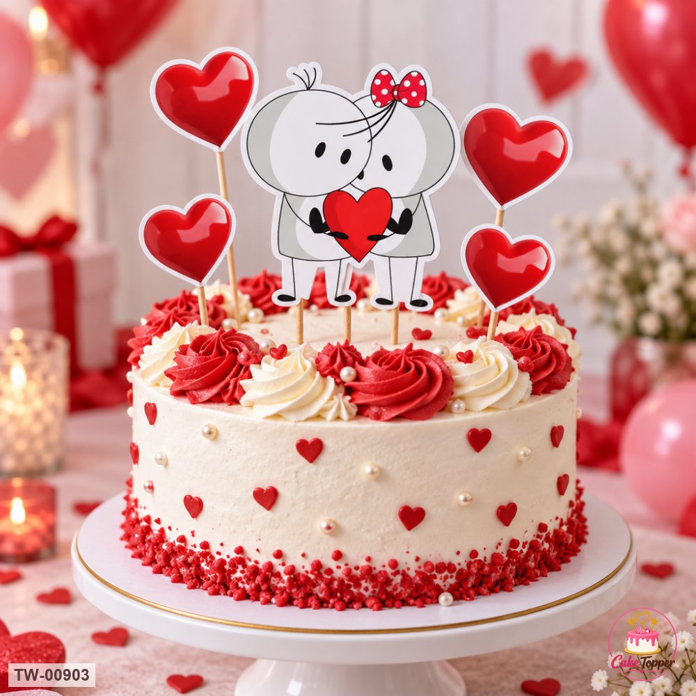 Love Topper Sheet 28 on a cake