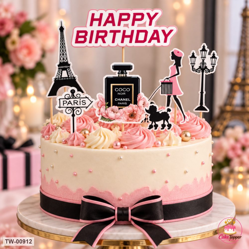 For Her Topper Sheet 28 on a cake