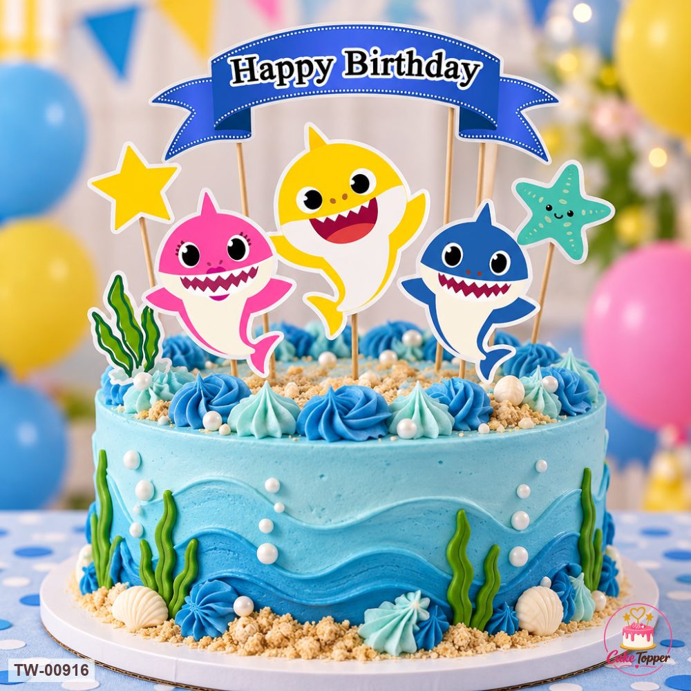 Animals Topper Sheet 29 on a cake