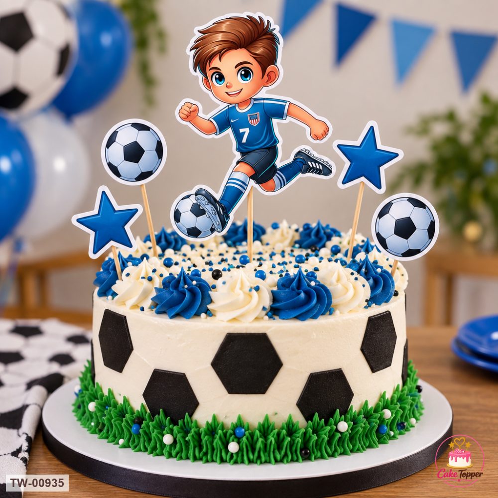 Little Boy Topper Sheet 29 on a cake