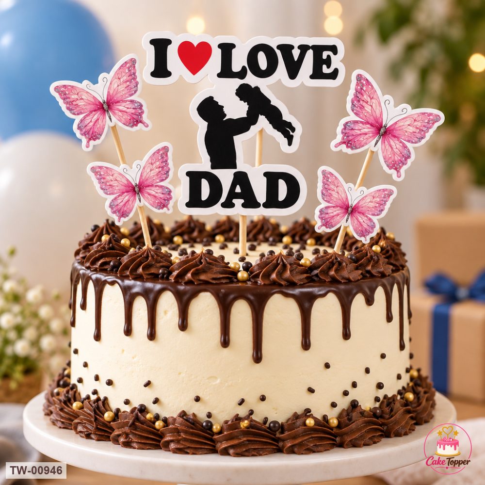 For Him Topper Sheet 30 on a cake