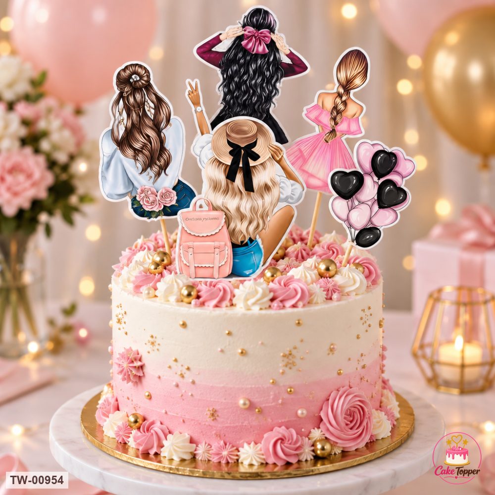 For Her Topper Sheet 30 on a cake