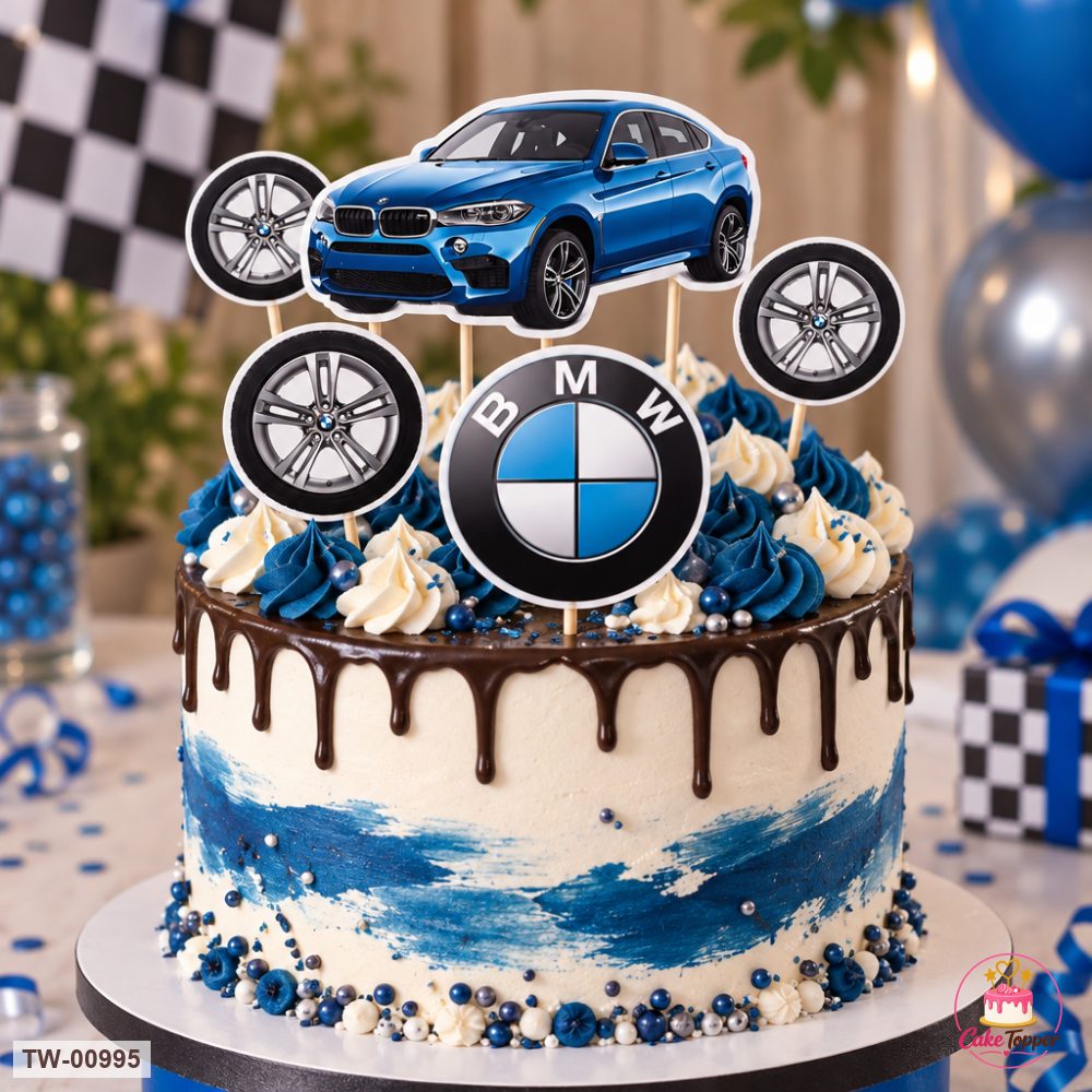 Vehicle Topper Sheet 32 on a cake