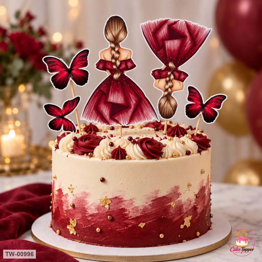 For Her Topper Sheet 32 on a cake