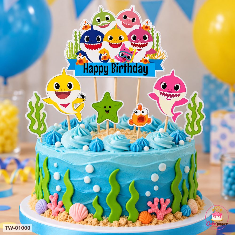 Animals Topper Sheet 33 on a cake