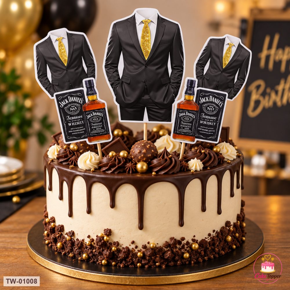 For Him Topper Sheet 33 on a cake