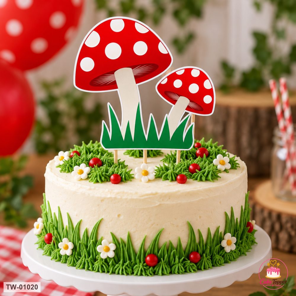 Animals Topper Sheet 34 on a cake