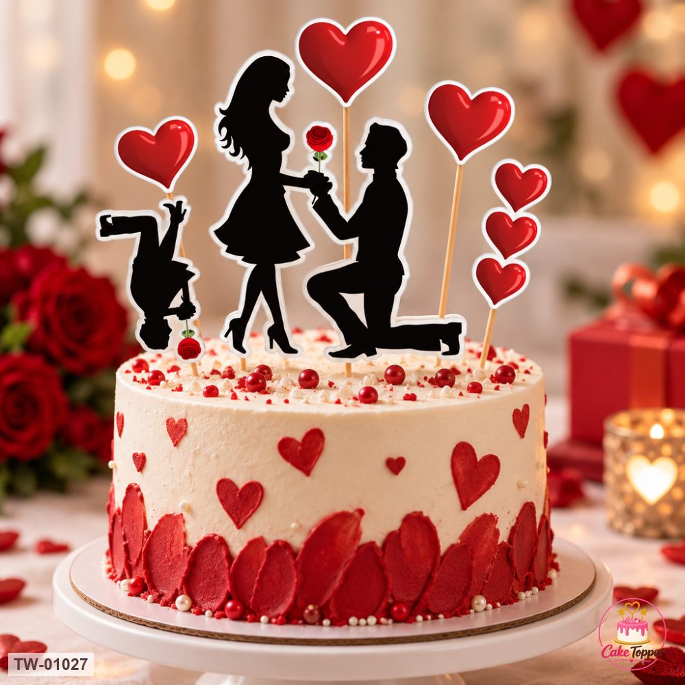 Love Topper Sheet 34 on a cake