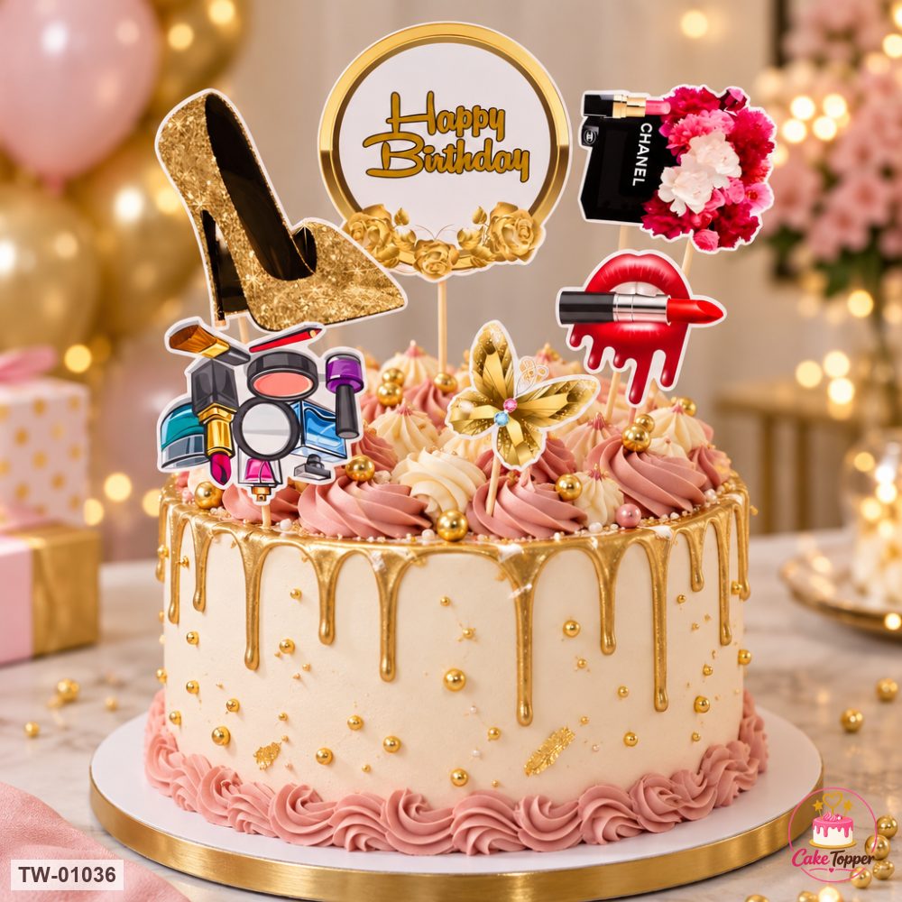 For Her Topper Sheet 34 on a cake