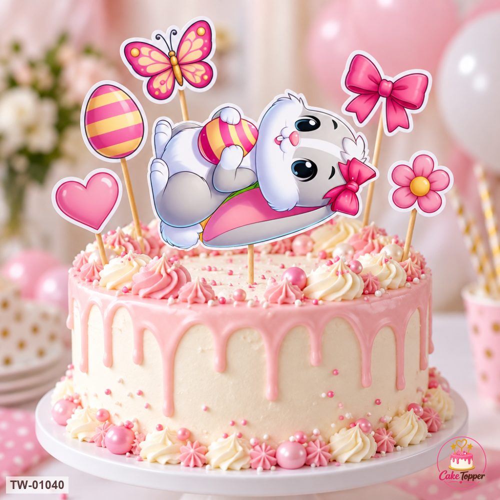 Animals Topper Sheet 35 on a cake