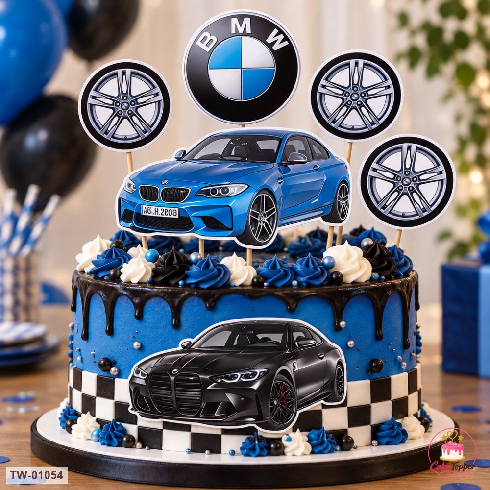 Vehicle Topper Sheet 35 on a cake