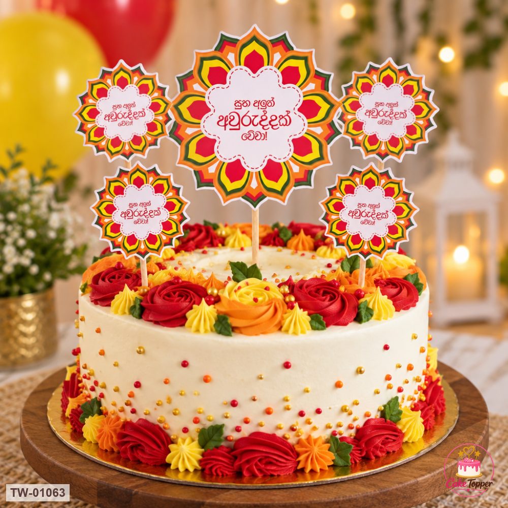 Happy New Year Topper Sheet 36 on a cake