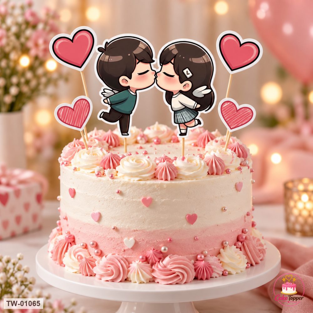 Love Topper Sheet 36 on a cake