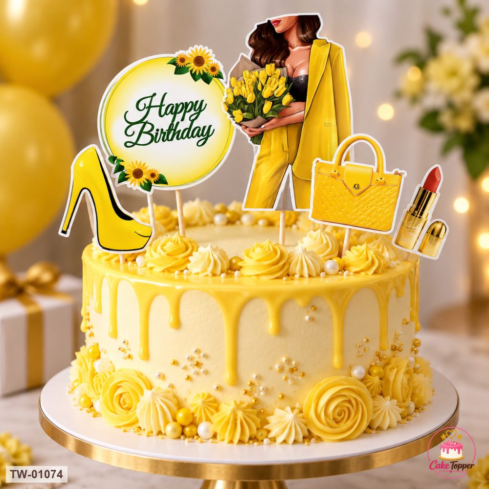 For Her Topper Sheet 36 on a cake
