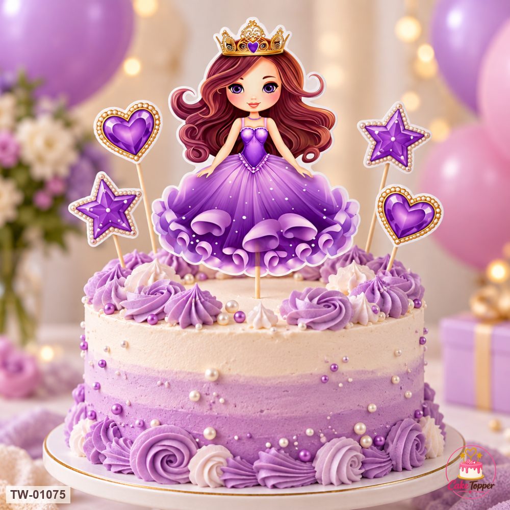 Little Girl Topper Sheet 36 on a cake