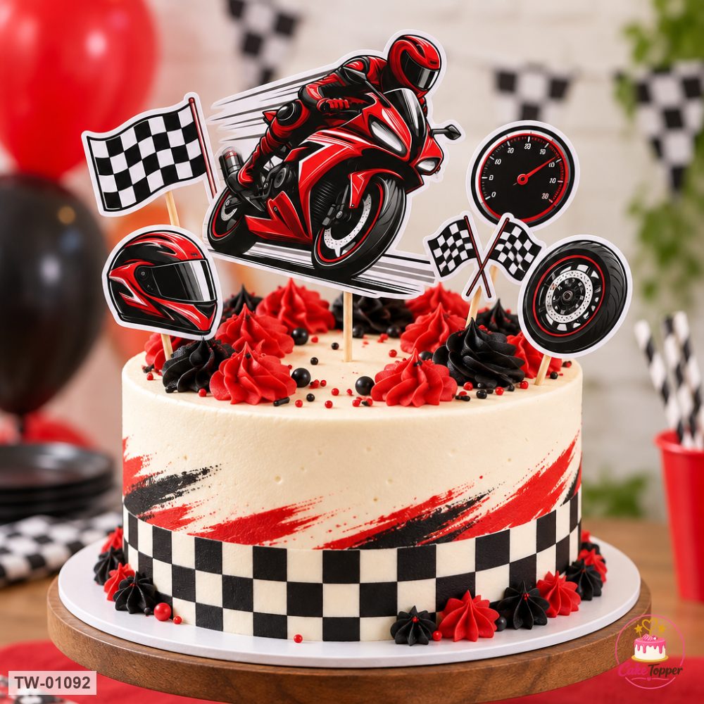 Vehicle Topper Sheet 37 on a cake