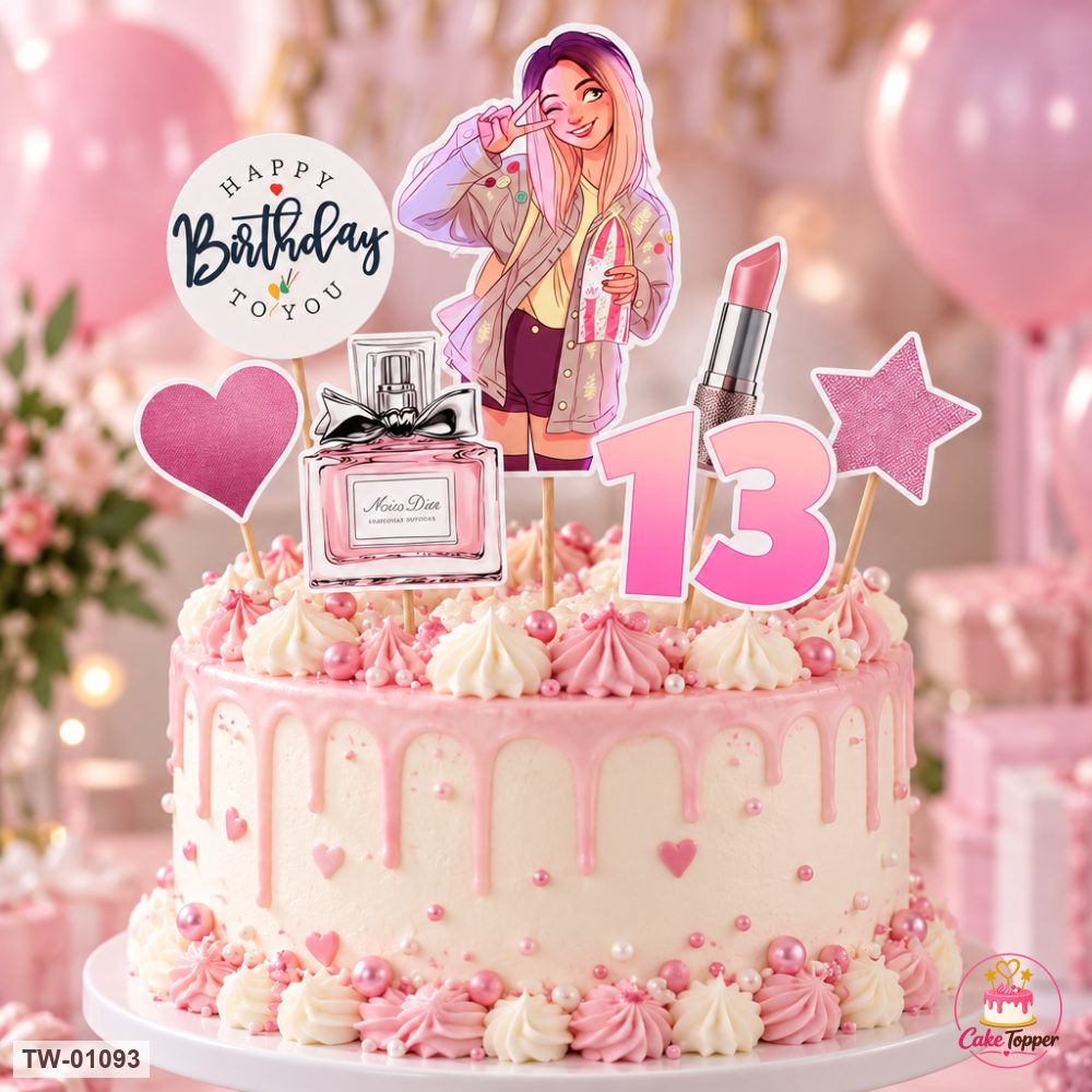 For Her Topper Sheet 37 on a cake