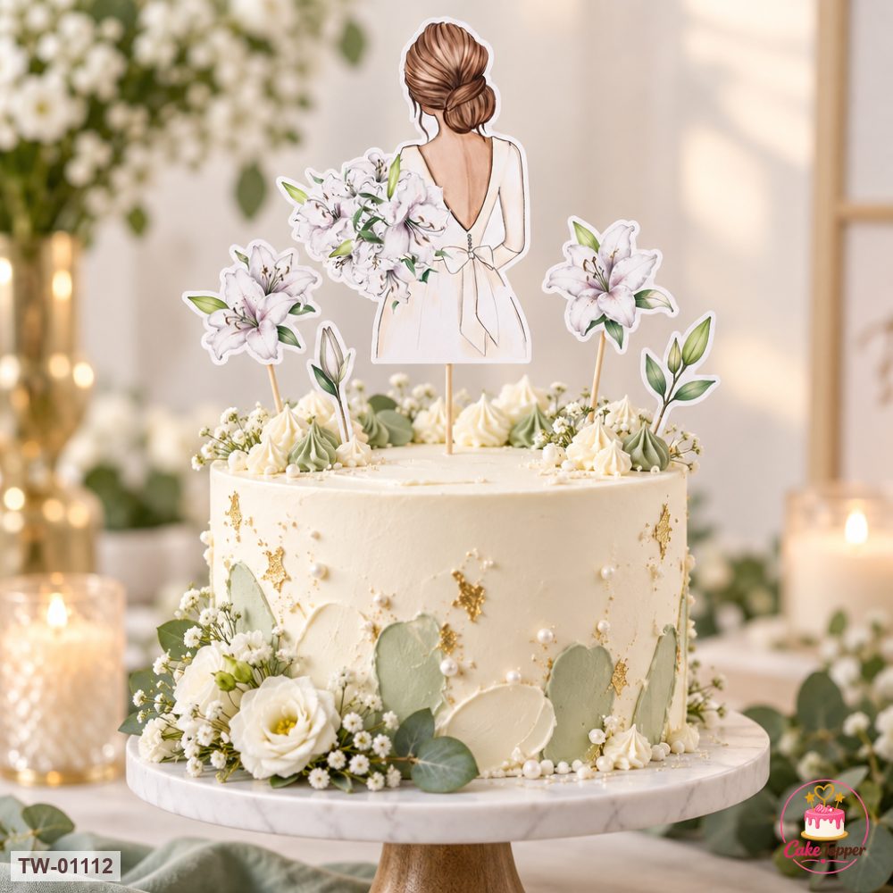 For Her Topper Sheet 38 on a cake