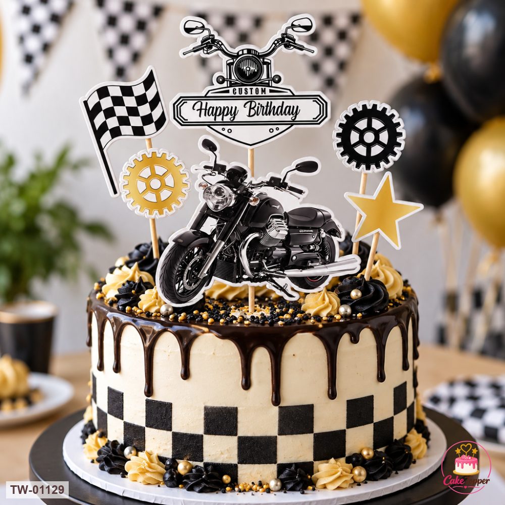 Vehicle Topper Sheet 39 on a cake