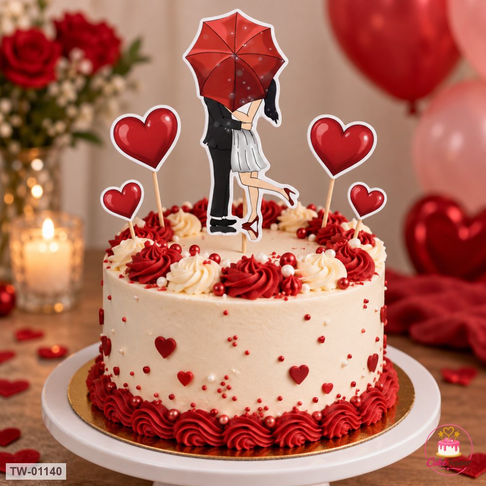 Love Topper Sheet 40 on a cake