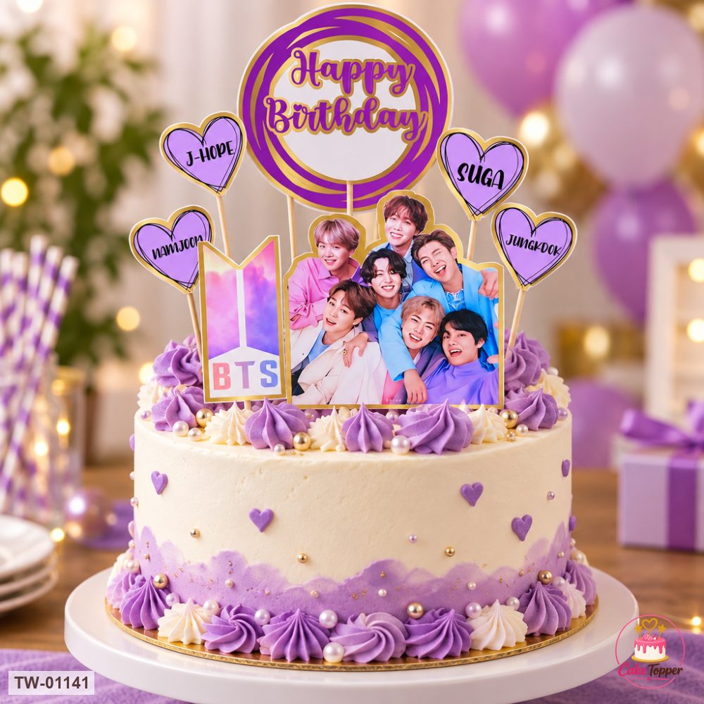 For Him Topper Sheet 40 on a cake