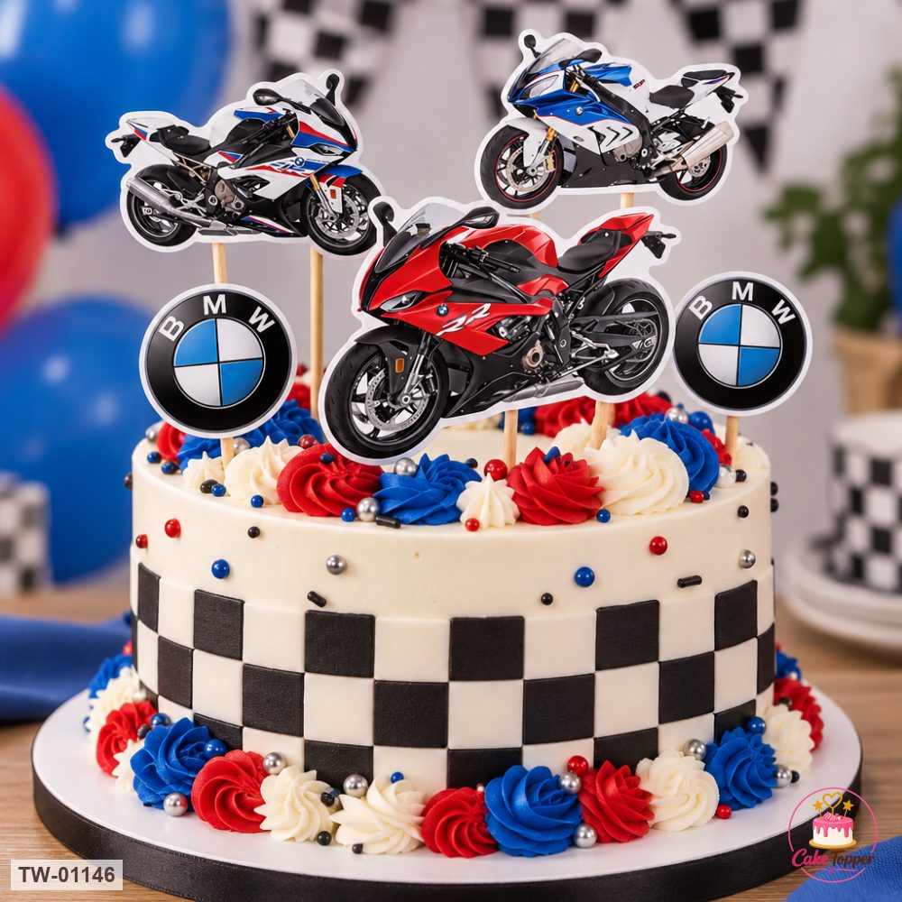 Vehicle Topper Sheet 40 on a cake