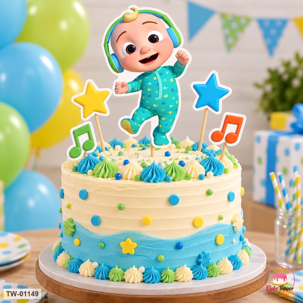 Little Boy Topper Sheet 40 on a cake
