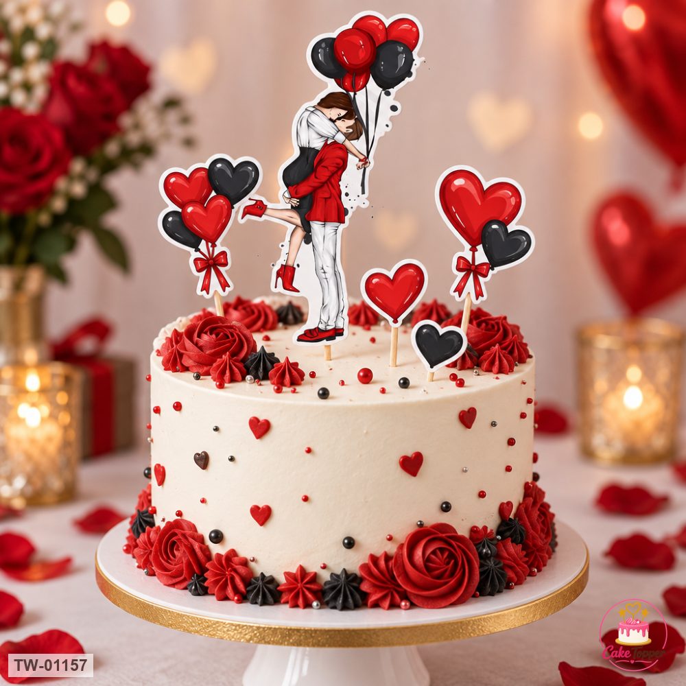 Love Topper Sheet 41 on a cake