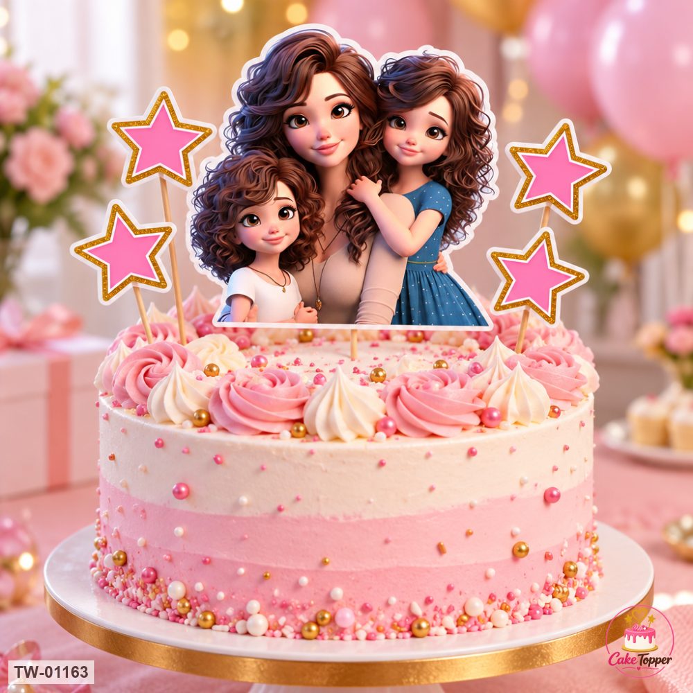 For Her Topper Sheet 41 on a cake