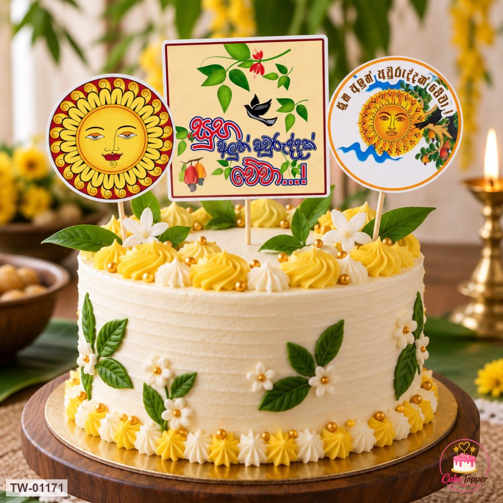 Happy New Year Topper Sheet 42 on a cake