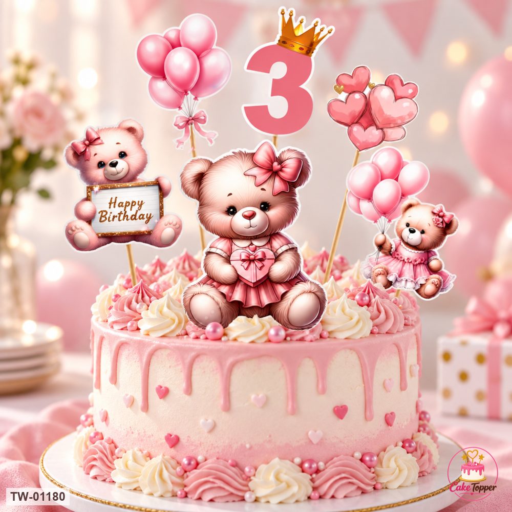 Little Girl Topper Sheet 42 on a cake