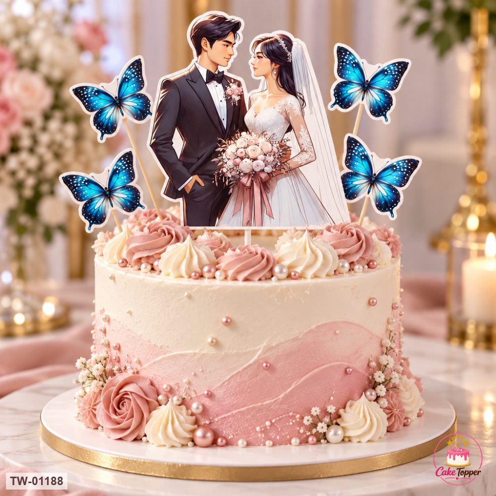Love Topper Sheet 43 on a cake