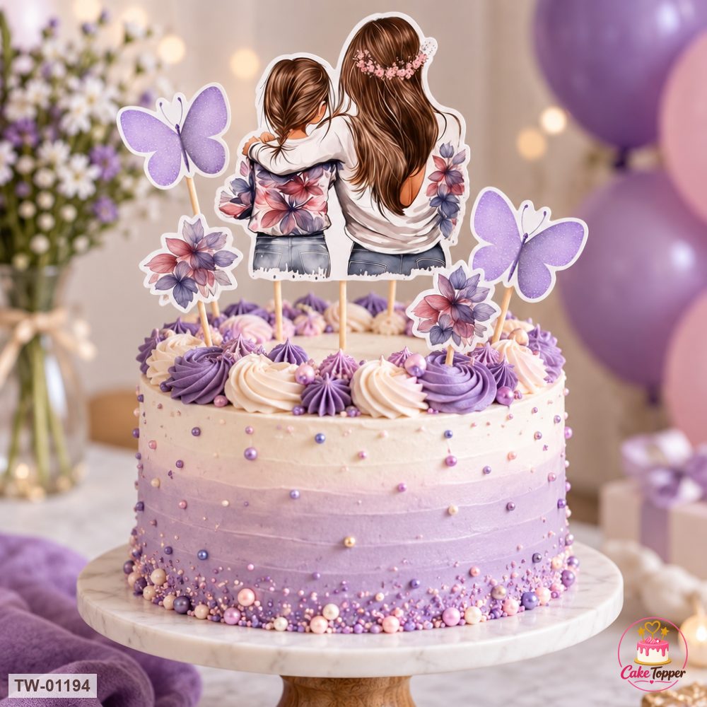 For Her Topper Sheet 43 on a cake