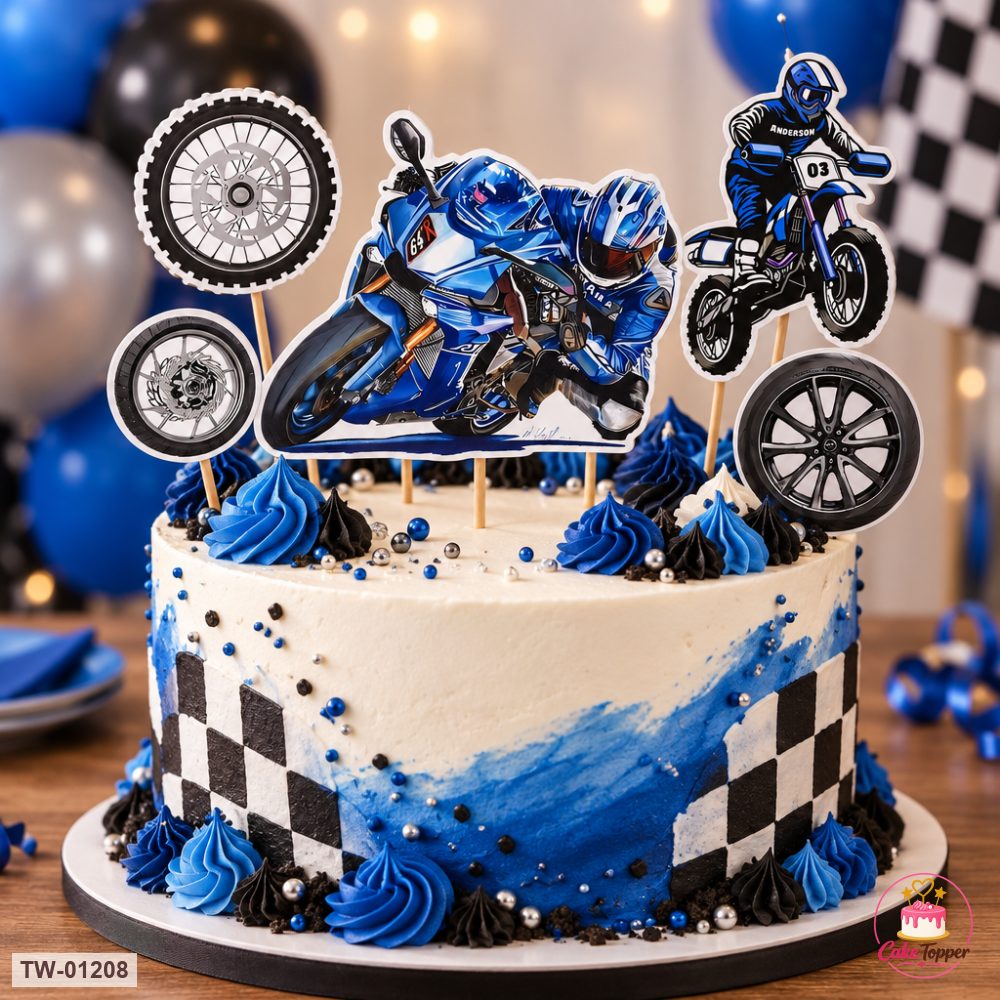 Vehicle Topper Sheet 44 on a cake