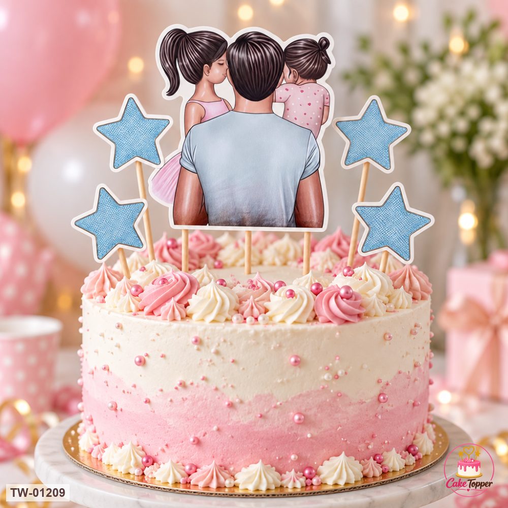 For Her Topper Sheet 44 on a cake