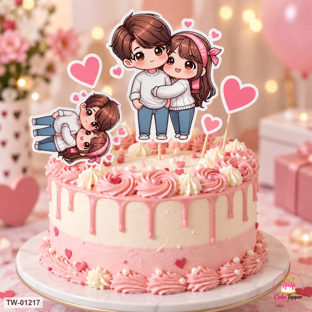 Love Topper Sheet 45 on a cake
