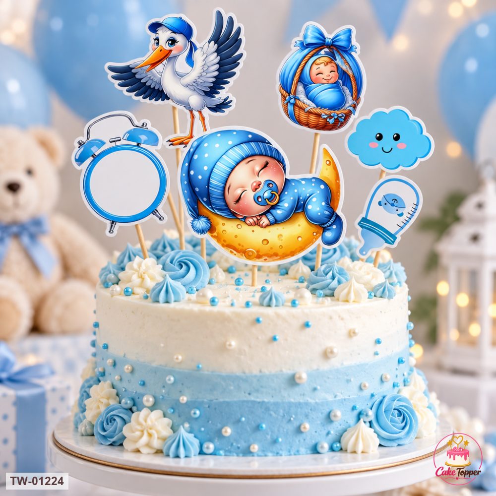 Little Boy Topper Sheet 45 on a cake