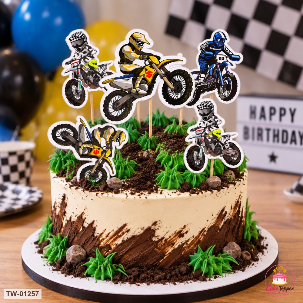 Vehicle Topper Sheet 48 on a cake