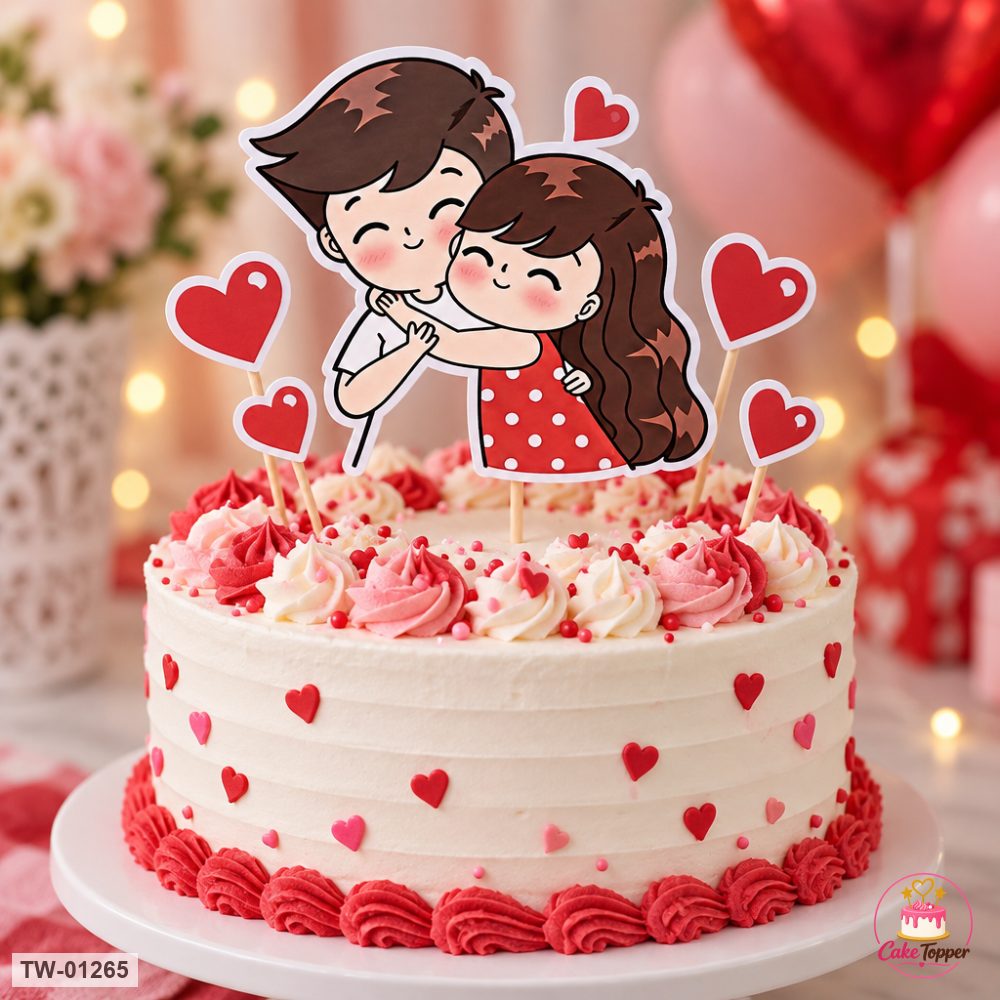 Love Topper Sheet 49 on a cake
