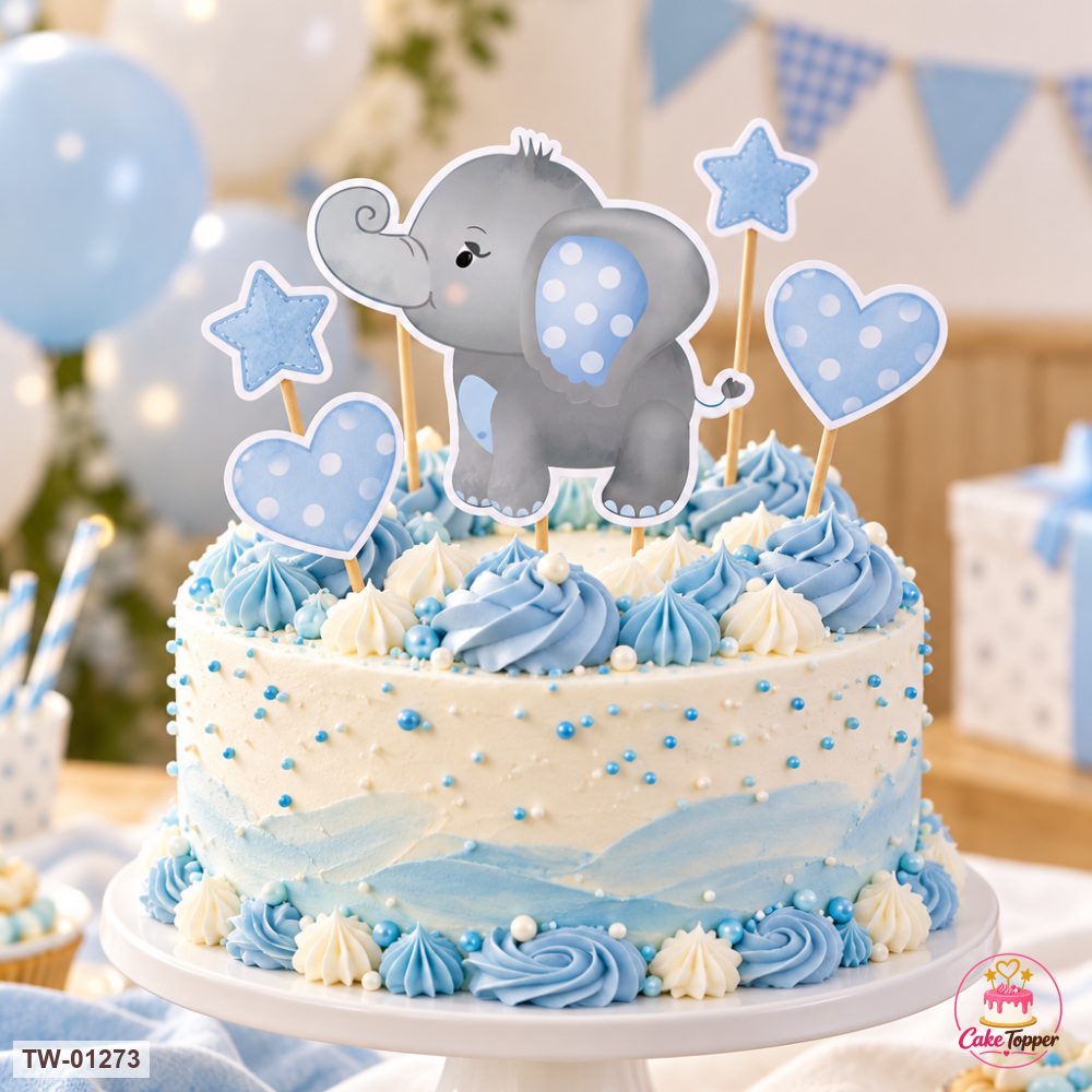 Animals Topper Sheet 50 on a cake