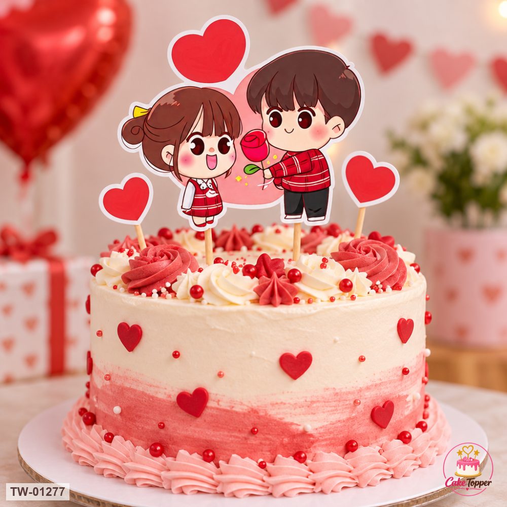 Love Topper Sheet 50 on a cake