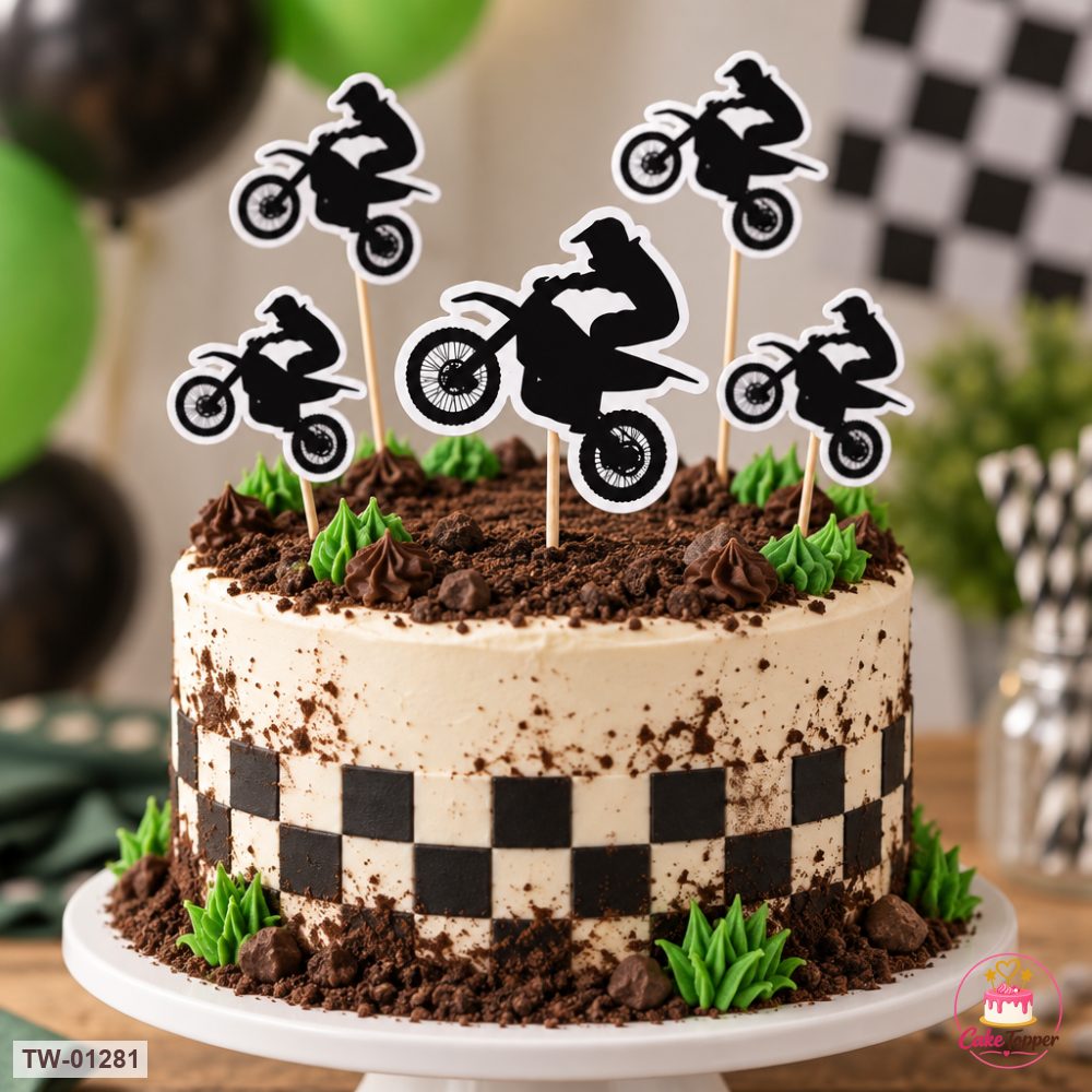 Vehicle Topper Sheet 50 on a cake