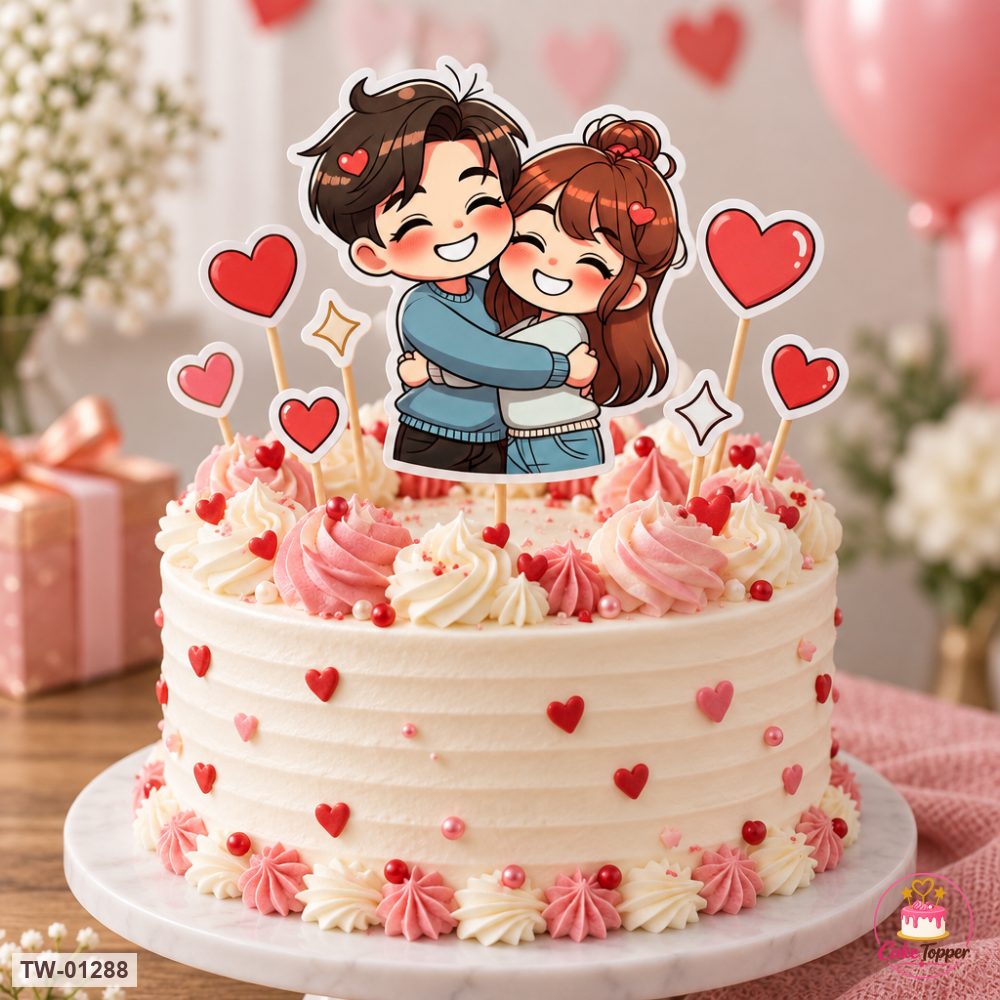 Love Topper Sheet 51 on a cake
