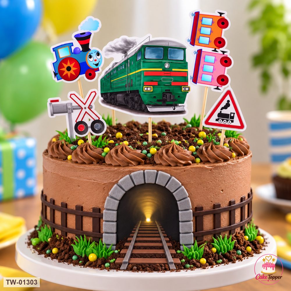 Vehicle Topper Sheet 52 on a cake